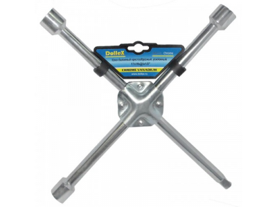 Ключ баллонный 'крест' 17х19х21х1/2' усиленный, хром от Dollex Ключ баллонный 'крест' 17х19х21х1/2' усиленный, хром