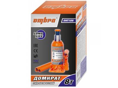 Домкрат гидравлический бутылочный 8 т. , Ombra OHT108 от OMBRA Домкрат гидравлический бутылочный 8 т. , Ombra OHT108