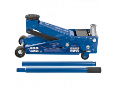 Домкрат гидравлический подкатной, быстрый подъем, 3т QUICK LIFT, 135-465 мм, проф// STELS