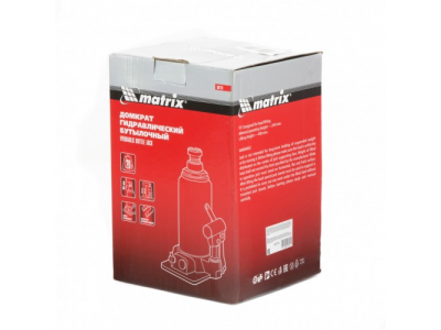 Домкрат гидравлический бутылочный, 20 т, h подъема 244-449 мм Matrix от MATRIX Домкрат гидравлический бутылочный, 20 т, h подъема 244-449 мм Matrix