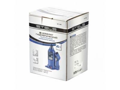 Домкрат гидравлический бутылочный телескопический, 4 т, подъем 170-420 мм Stels от STELS Домкрат гидравлический бутылочный телескопический, 4 т, подъем 170-420 мм Stels