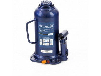 Домкрат гидравлический бутылочный, 16 т, h подъема 227-457 мм Stels от STELS Домкрат гидравлический бутылочный, 16 т, h подъема 227-457 мм Stels