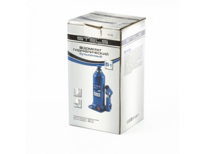 Домкрат гидравлический бутылочный, 5 т, h подъема 207-404 мм Stels от STELS Домкрат гидравлический бутылочный, 5 т, h подъема 207-404 мм Stels