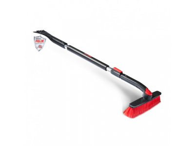 Щетка Felix для снега телескопическая поворотная со скребком 100-138см