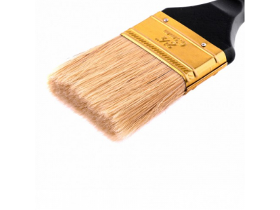 Кисть плоская "Профи" 2,5", натуральная щетина, деревянная ручка Mtx