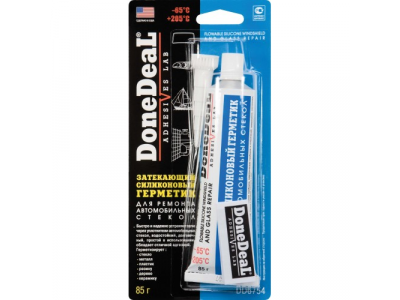 Затекающий герметик силиконовый для ремонта стекол