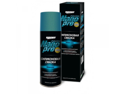 NanoPro Силиконовая смазка 200мл аэрозоль, RW6142 RUNWAY от RUNWAY NanoPro Силиконовая смазка 200мл аэрозоль, RW6142 RUNWAY