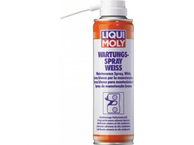 Грязеотталкивающая белая смазка Wartungs-Spray weiss от LIQUI MOLY Грязеотталкивающая белая смазка Wartungs-Spray weiss