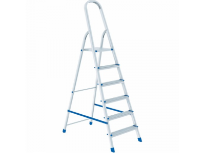 Стремянка, 6 ступеней, алюминиевая // СИБРТЕХ // Pоссия