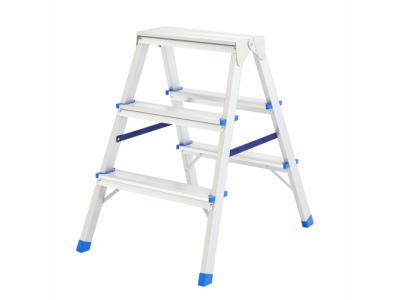 Стремянка двусторонняя 3ст., алюминиевая// Сибртех Россия от СИБРТЕХ Стремянка двусторонняя 3ст., алюминиевая// Сибртех Россия