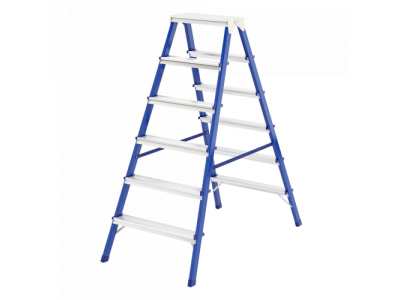 Стремянка двусторонняя 6ст., стальная// Сибртех Россия от СИБРТЕХ Стремянка двусторонняя 6ст., стальная// Сибртех Россия