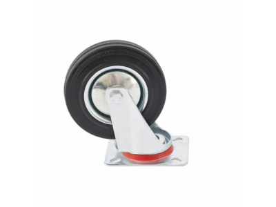 Колесо поворотное d-200 мм., крепление платформенное СИБРТЕХ от СИБРТЕХ Колесо поворотное d-200 мм., крепление платформенное СИБРТЕХ