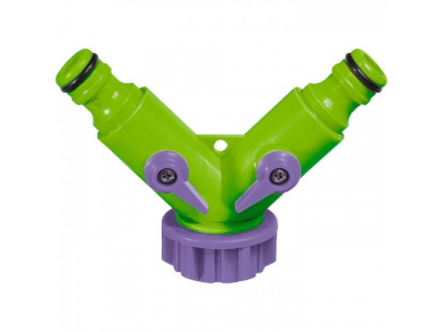 Разветвитель 2- х канальный, регулируемый, со штуцерами// PALISAD от PALISAD Разветвитель 2- х канальный, регулируемый, со штуцерами// PALISAD