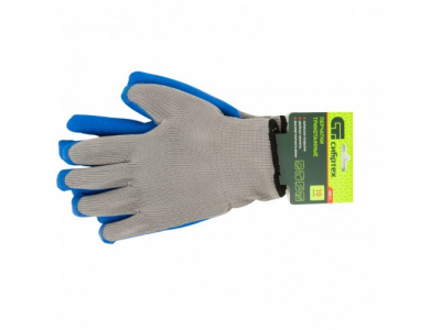 Перчатка двойная утепленная, латексное рельефное покрытие, 127 г Россия Сибртех от СИБРТЕХ Перчатка двойная утепленная, латексное рельефное покрытие, 127 г Россия Сибртех