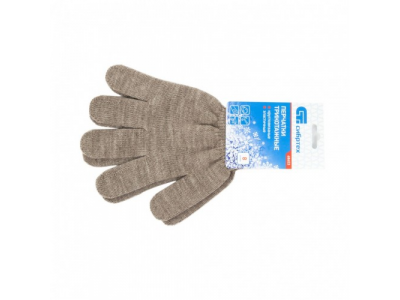 Перчатки трикотажные, акрил, коричневый, оверлок Россия Сибртех от СИБРТЕХ Перчатки трикотажные, акрил, коричневый, оверлок Россия Сибртех