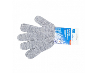 Перчатки трикотажные, акрил, серое мулине, оверлок Россия Сибртех от СИБРТЕХ Перчатки трикотажные, акрил, серое мулине, оверлок Россия Сибртех