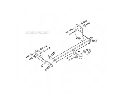 Фаркоп на Ford Tourneo Custom фургон/микроавтобус 2012г.-по н.в.