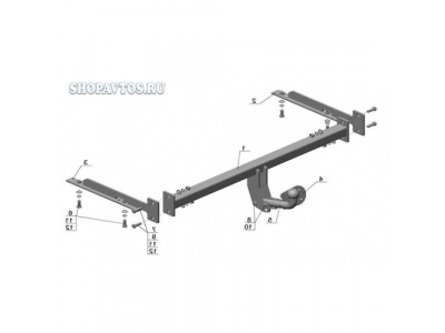 Фаркоп на Honda Civic седан 2006-2012гг.