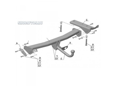 Фаркоп на Land Rover Freelander SUV 2006г.-по н.в.