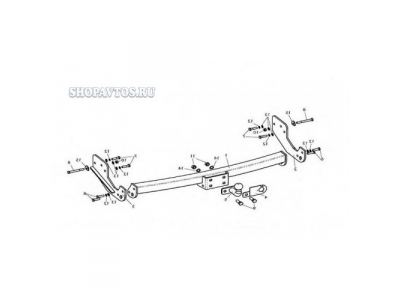 Фаркоп на Kia Sorento SUV 2002-2006гг.