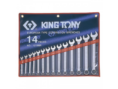 Набор комбинированных ключей, 5/16"-1-1/4", 14 предметов, KING TONY