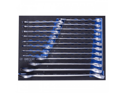 Набор комбинированных ключей, ложемент, 20 предметов, KING TONY