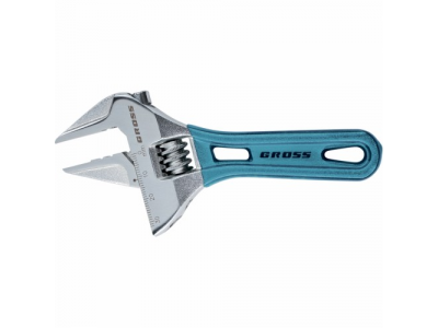 Ключ разводной, 200 мм,CrV, укороченная ручка //GROSS