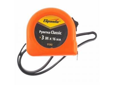 Рулетка Classic, 3 м х 16 мм, пластиковый корпус// SPARTA от SPARTA Рулетка Classic, 3 м х 16 мм, пластиковый корпус// SPARTA