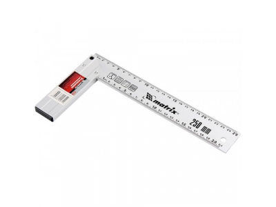 Угольник, 300 мм, алюминиевый, литой// MATRIX