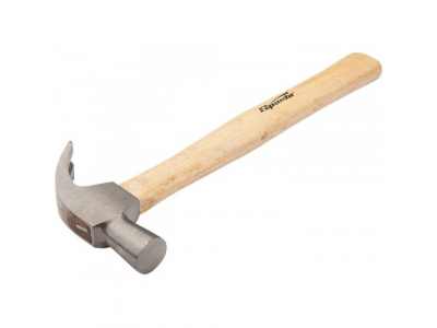 Молоток-гвоздодер, 225 г, боек 22 мм, деревянная рукоятка// SPARTA