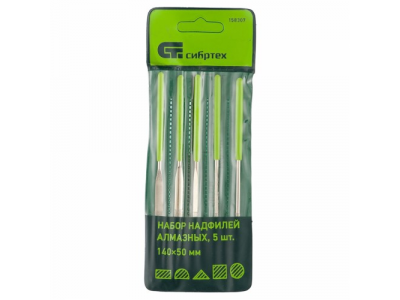 Набор надфилей алмазных, 140х50х3, 5 шт.// СИБРТЕХ от СИБРТЕХ Набор надфилей алмазных, 140х50х3, 5 шт.// СИБРТЕХ