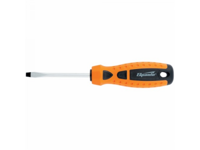 Отвертка "Point", SL6,0 х 100 мм, CrV, 2-х компонентная рукоятка//Sparta