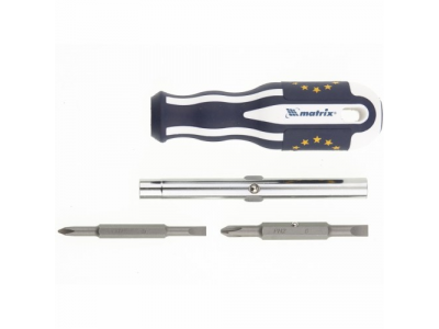 Отвертка комбинированная SL5,0 / Ph1, SL6,0 / Ph2, CrV, трехкомп. эргоном. ручка// MATRIX MASTER от MATRIX Отвертка комбинированная SL5,0 / Ph1, SL6,0 / Ph2, CrV, трехкомп. эргоном. ручка// MATRIX MASTER
