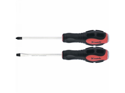 Набор ударных отверток 2шт. PH2x100, SL6x100 CrV// Matrix от MATRIX Набор ударных отверток 2шт. PH2x100, SL6x100 CrV// Matrix