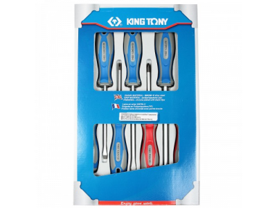 Набор отверток в коробке, 7 предметов, KING TONY