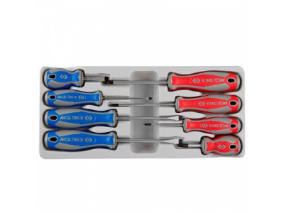 Набор отверток в металлическом кейсе, 8 предметов, KING TONY от KING TONY Набор отверток в металлическом кейсе, 8 предметов, KING TONY