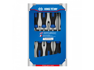 Набор отверток в коробке, 8 предметов, KING TONY