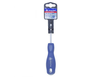 Отвёртка крестовая Phillips 1х75 мм, держатель, МАСТАК от МАСТАК Отвёртка крестовая Phillips 1х75 мм, держатель, МАСТАК