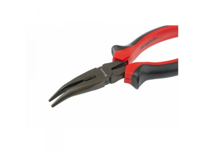 Длинногубцы Black Nickel, 180 мм, изогнутые, двухкомпонентные рукоятки// MATRIX