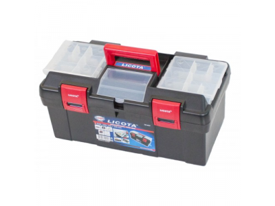 Ящик инструментальный пластиковый с органайзером, средний, 445х240х205мм от LICOTA Ящик инструментальный пластиковый с органайзером, средний, 445х240х205мм