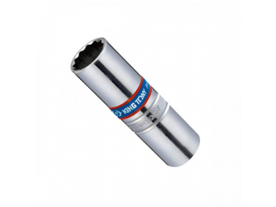 Головка свечная двенадцатигранная 3/8", 14 мм, пружинный фиксатор, KING TONY