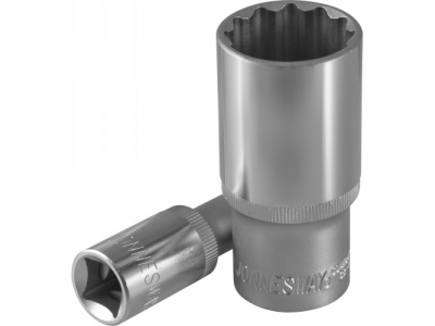 Головка торцевая глубокая 12-гранная 1/2"DR 21 мм., S04HD4721 JONNESWAY