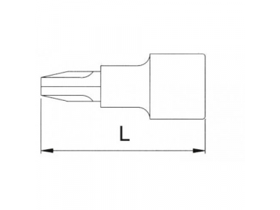 Головка торцевая 1/4" с вставкой PH4