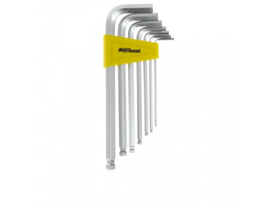набор ключей шестигранных Г-образных с шаром удлинённых AV Steel 7 предметов от AV STEEL набор ключей шестигранных Г-образных с шаром удлинённых AV Steel 7 предметов