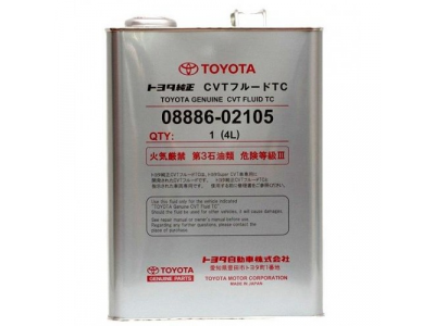 TOYOTA CVT Fluid TC (4л) масло трасмиссионное для вариаторов от Toyota TOYOTA CVT Fluid TC (4л) масло трасмиссионное для вариаторов