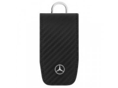 Кожаный футляр для ключей Mercedes-Benz Key Wallet, Gen. 6, Carbon Look от Mercedes Кожаный футляр для ключей Mercedes-Benz Key Wallet, Gen. 6, Carbon Look