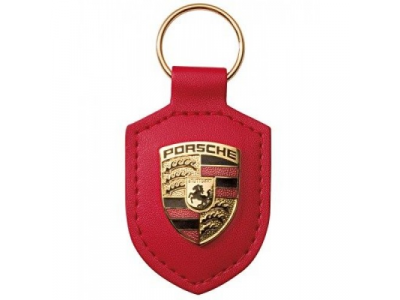 Брелок для ключей с гербом Porsche Crest Keyring, Red, артикул WAP0500920E