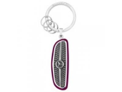 Брелок Mercedes-Benz Key Ring Atlanta, Silver/Black/Plum