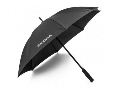 Зонт трость Skoda Stick Umbrella Aquaprint Black, артикул 000087602H