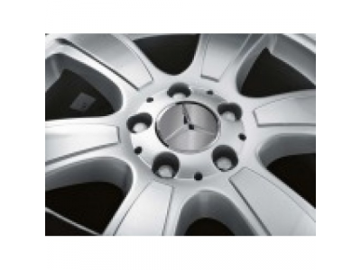 Колпачок ступицы колеса Mercedes, серебристый, без хромирования по диаметру, артикул B66470203